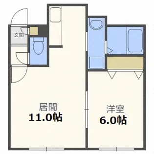 KAZU栄通【3階】の間取り
