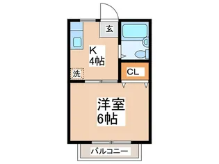 サンシティー調布【2階】の間取り