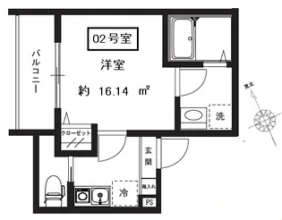 MELDIA関原2丁目No.19【3階】の間取り