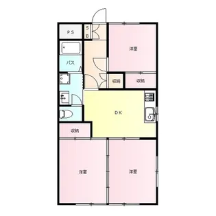 ハイツイナバ【1階】の間取り