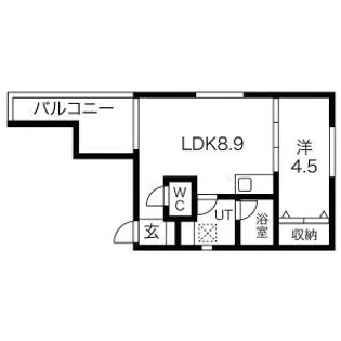 愛知県名古屋市南区観音町9【アパート】の間取り