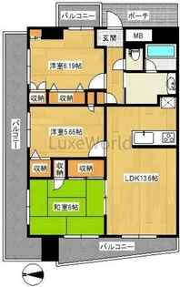 神奈川県横浜市港北区大豆戸町【マンション】の間取り