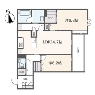 ウィズプラス大船【3階】の間取り