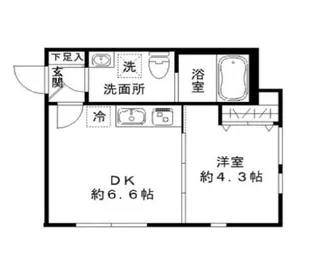 STRIPES東大井【1階】の間取り