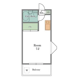 メゾン弦巻【1階】の間取り