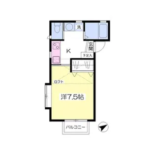 カーサフェリーチェK【1階】の間取り