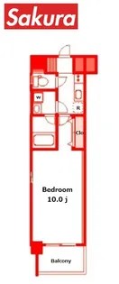 スクエアレジデンス【2階】の間取り