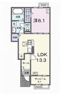 ジュピターII【1階】の間取り
