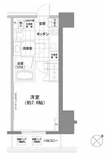 パークハビオ渋谷【10階】の間取り