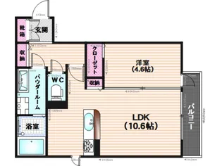 ディールーム麦野参番館【1階】の間取り