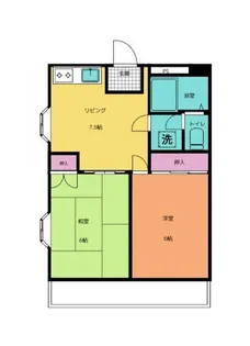 パールハイム小手指【2階】の間取り