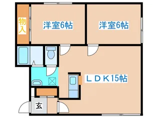 第一栄荘【2階】の間取り