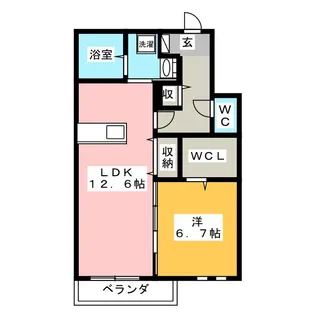 ラシーネ・フィーヌ【2階】の間取り