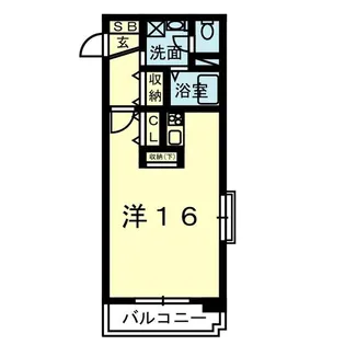 ライズ平成けやき通り弐番館【1階】の間取り