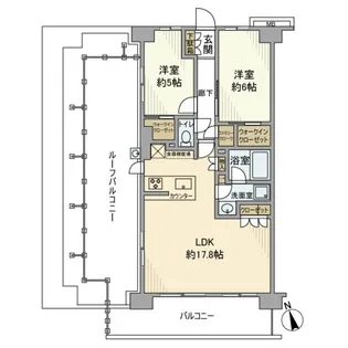 サンクレイドル浦安III【8階】の間取り