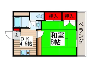 宮嶋マンション【2階】の間取り