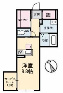 Reine若宮町【1階】の間取り
