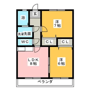 メゾンC【2階】の間取り
