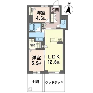 ウェルビー【1階】の間取り