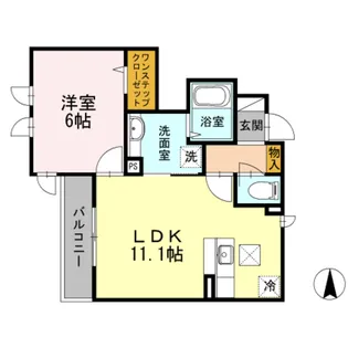 メゾン・サンセリテ【1階】の間取り