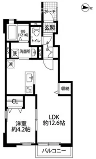 デュラカーサ セブン【1階】の間取り