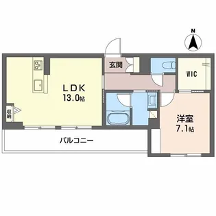 Terrace米ケ袋【2階】の間取り