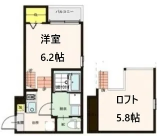 Renoir【1階】の間取り