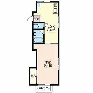 コーポピュア【1階】の間取り