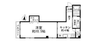 戸田ビル【4階】の間取り