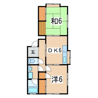 コヤマハイツB棟【1階】の間取り