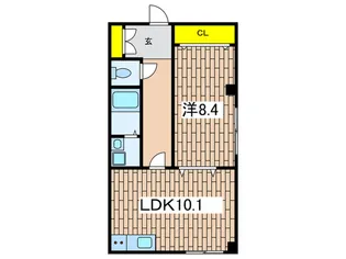 コ-ポラス永田【1階】の間取り