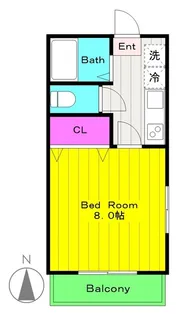 第2ハイツ星光【2階】の間取り