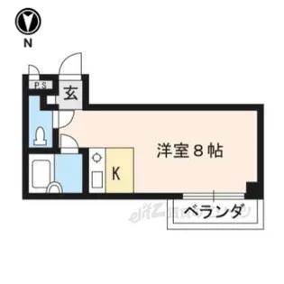 プルミエール勧修寺【4階】の間取り