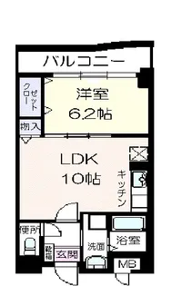ラポール西大島 イースト【4階】の間取り