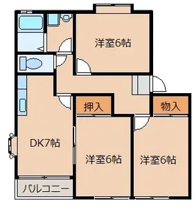 ファームオリザ【2階】の間取り