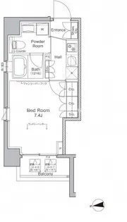 プラウドフラット浅草橋【6階】の間取り