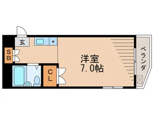 奈美樹マンション【3階】の間取り