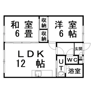 リラ・フランセR【1階】の間取り