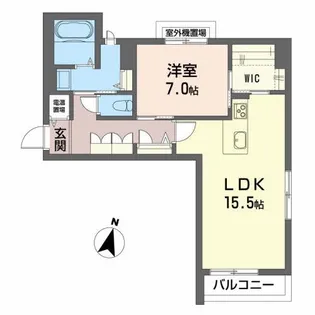 メゾンマスト名須川C棟【2階】の間取り