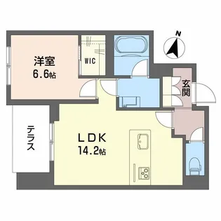 シャーメゾン笹和【1階】の間取り