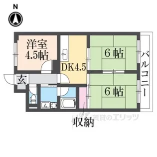 メゾン東中【2階】の間取り
