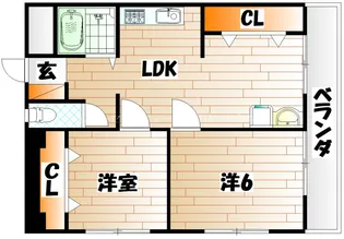 プリンセス・リバーサイド【5階】の間取り