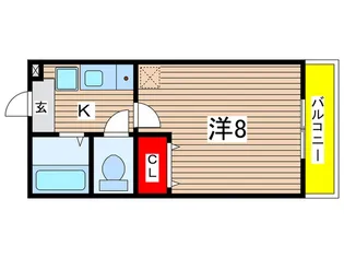 グリーングラス【2階】の間取り