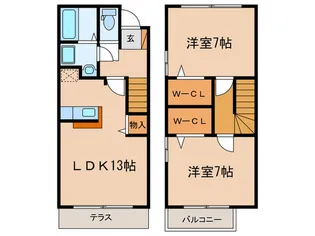 ローズコート・12の間取り