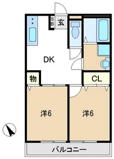 ソフィア中台【2階】の間取り