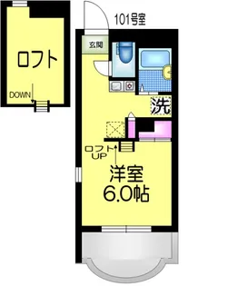レオパレスパティオ【1階】の間取り