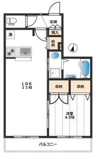 グレースフラット【2階】の間取り