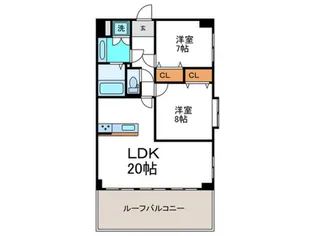 千里プラザビル【3階】の間取り