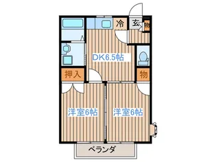 グランデュール白石蔵王【2階】の間取り