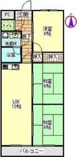 マンション東柴第一【1階】の間取り